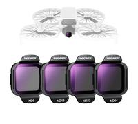 NEEWER Kit de Filtre ND Compatible avec DJI Flip Drone (Lot de 4), ND8 ND16 ND32 ND64 Snap on Multicouche HD Optique Verre Densité Neutre Filtre d'Objectif Kit d’Accessoires, FL-N34