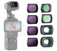 NEEWER Kit de Filtre ND Compatible avec DJI Osmo Pocket 3/4 / Xtra Muse, ND16/32/64/256, CPL, Filtre de Diffusion Noir 1/4 pour Effet Cinématographique Brumeux, Grand Angle, Objectif Macro, FL-B17