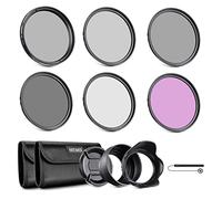 NEEWER Kit de Filtre pour Objectif 82mm : UV, CPL, FLD, ND2, ND4, ND8, Pare-Soleil et Capuchon d'Objectif Compatibles avec Canon Nikon Sony Panasonic DSLR Caméras avec Objectif 82mm