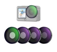 NEEWER Kit de Filtres CPL + ND Compatible Uniquement avec DJI Osmo Action 6,Pack de 4 Filtres Polarisants Circulaires ND8/16/32,Polariseur d'Objectif,à Visser,Multicouches,Pour Caméra d'Action,FL-B100