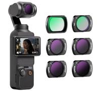 NEEWER Kit de filtres magnétiques ND/CPL Compatible avec DJI OSMO Pocket 4 et Pocket 3 Creator Combo, pour caméra d'action : 6 filtres UV, CPL, densité Neutre ND16/PL, ND32/PL, ND64/PL et ND256/PL