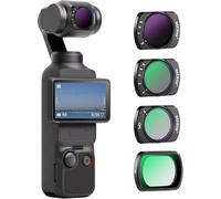 Neewer Lot de 4 filtres magnétiques Variables ND&UV et CPL compatibles avec DJI OSMO Pocket 3 Creator Combo Accessoires, caméra d'action Lot de 4 filtres UV CPL ND2-32 (1-5 arrêts) ND64-512 (6-9