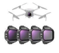 NEEWER Kit de filtres ND Compatible avec DJI Mini 5 Pro (ND8 + ND16 + ND32 + ND64) Drone,filtres à densité Neutre Multicouches en Verre Optique,Accessoires Photographie pour Objectif de Drone,4 Pack