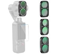 NEEWER Kit de Filtres ND Compatible Uniquement avec DJI Osmo Pocket 4, Densité Neutre Variable (ND2-32) + CPL + Filtre de Diffusion Noir 1/4 pour Objectif de Caméra sur Cardan,avec Protecteur d'Écran