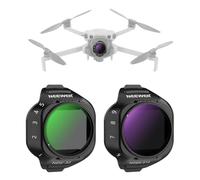 NEEWER Kit de filtres ND Variables Compatible avec DJI Mini 5 Pro Drone caméra(ND2-32 + ND64-512), filtres en Verre Optique Multicouches à densité Neutre réglables, Accessoires Photographie,2 Pack