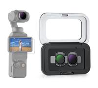 NEEWER Kit de filtres ND Variables Compatible avec DJI Osmo Pocket 3/Creator Combo, filtres à densité Neutre ND2-32 et ND64-512 à revêtement Multicouche magnétique, avec Protection d'écran et étui