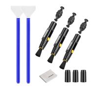 NEEWER Kit de Nettoyage d'Objectif 6 en 1 pour Appareils Photo, Téléphones, Tablettes, 3 Pinceaux Double Tête + 2 x Tampons pour Capteur Plein Format 24mm + 1 x Chiffon de Nettoyage, HM-48