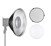 NEEWER Kit de Réflecteur Bowens 30cm avec Chaussette Diffuseur Blanche, Grille en Nid d'abeille pour Lumière Vidéo Flash Stroboscopique Compatible avec Godox AD600 NEEWER CB60 Q4 Vision 4 S101, LD30