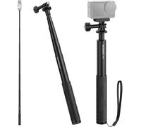 NEEWER Kit de Tige d'Extension Compatible avec DJI OSMO Action 5 Pro 4 3 GoPro Insta360 AKASO, Perche à Selfie Invisible 60,5"", Adaptateur pour Caméra d'action et Support Magnétique, GP-84