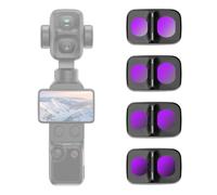 NEEWER Kit Filtres ND Compatible DJI Osmo Pocket 4P Xtra Muse 2 Pro | Verre Optique HD,Cadre Plastique,Filtre ND8/16/64/256 Densité Neutre,Kit Accessoires Caméra,Protecteur Écran
