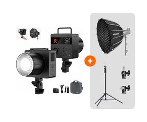 Neewer - Kit Flash Q6 600W TTL + boite à lumière + pied d'éclairage