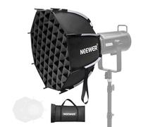 NEEWER Kit Softbox Octogonal Parabolique 17,7" avec Diffuseurs de Lumière pour Studio Photo, Enregistrement Vidéo, Streaming, Éclairage, Compatible avec Aputure 120d,Compatible avec Godox SL60w, NS45P
