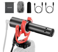 NEEWER KM17 Microphone USB C,Microphone BRANCHER & JOUER Enregistrement Vidéo Antibruit avec Support Antichoc Mini Mic Compatible avec iPhone Android Phone PC DJI Osmo Pocket 3 Insta360 Caméras Action