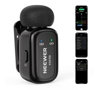 NEEWER KM19B Émetteur Micro Cravate sans Fil avec Contrôle par App,10h d'Autonomie,Réduction de Bruit, Mini Micro Cravate Magnétique à Pince pour iPhone et Android,Vidéo,Streaming et Vlogging