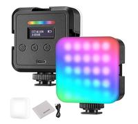 NEEWER Lampe Magnétique RGB pour Appareil Photo,360° Couleur RGB61 CRI97+ 2500-8500K 2000mAh Petit Panneau LED Portable pour Enregistrement Vidéo Streaming,3 Sabot Froid,20 Scènes,Chiffon de Nettoyage