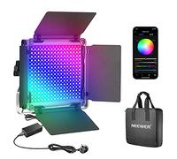 Neewer Lampe vidéo LED RVB 660PRO avec contrôle par application, éclairage vidéo 50 W 360 °, IRC 97 avec support en U pour jeux, streaming, YouTube, Webex, radiodiffusion, conférence Web, photographie