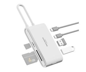 NEEWER Lecteur de Cartes SD,USB 3.2 Haute Vitesse pour Cartes SD 4.0/UHS-II SD/TF4.0/Micro SD,Adaptateur vers Type C & USB A pour Appareils Photo,Caméras d'action Drones Phones Clés USB,CP03D