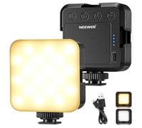 NEEWER LED Lampe Vidéo,Portable Bicolore 3200K~5600K Dimmable Caméra Lumière Douce avec 3 Chaussure Froide,CRI 97+,8 Modes Scène,Batterie Rechargeable 2000mAh pour Youtube/Vlog/Photographie,NL-36AI