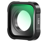 NEEWER Lentille de Grossissement 15X Compatible avec GoPro Hero13 12 11 10 9 Caméra d'Action,Verre Optique HD Multicouche Antireflet,Distance Focale 7-10cm pour la Macrophotographie,Non étanche,LS-31