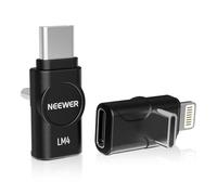 Neewer LM4 USB Type C OTG Adaptateur Set (Packs de 2),USB C vers USB C + USBC vers iOS pour iPhone iPad Téléphone Android CM28 Pro CM28 Ultra CM28 Micro sans Fil, Pas pour Charge Rapide PD