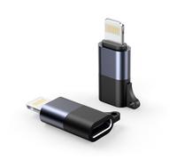 NEEWER Lot de 2 adaptateurs USB C vers iOS OTG, USB de Type C (Femelle) vers iOS (mâle) Compatible avec iPhone 14 13 12 11 X iPad Microphone sans Fil de Type C, LM4