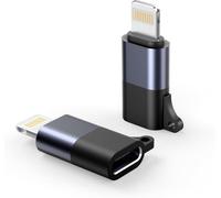 NEEWER Lot de 2 adaptateurs USB C vers iOS OTG, USB de Type C (Femelle) vers iOS (mâle) Compatible avec iPhone 14 13 12 11 X iPad Microphone sans Fil de Type C, LM4