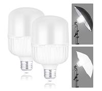 NEEWER Lot de 2 Ampoules LED E27 24W,2300 Lumens/5700K/CRI93+/15000h durée de Vie,éclairage de Photographie vidéo,Non Scintillement/Non dimmable 200W équivalent Incandescent,Certifié CE&UKCA
