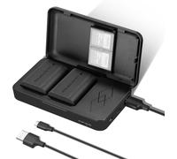 NEEWER Lot de 2 Batteries de Rechange LP E6 LP E6N et Un Double boîtier de Chargement USB Compatible avec Canon 5D Mark II III 5D Mark IV 5DS/5DS R 60D 6D Mark II 7D 7D Mark II 70D 80D 90D