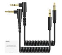 NEEWER Lot de 2 câbles auxiliaires TRS mâle 3,5 mm vers TRS mâle 3,5 mm compatibles avec DJI Mic Rode Wireless GO II Hollyland Lark NEEWER CM28 CM31 Microphone sans fil Casque PC, LM16