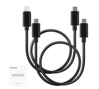 NEEWER Lot de 2 câbles OTG, USB C vers C et USB C vers iOS, câble de Sortie Audio DAC mâle vers mâle Compatible avec iPhone, iPad, Android, MacBook, Ordinateur Portable, PC, 45 cm, LM6