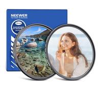 NEEWER Lot de 2 filtres CPL 58 mm + diffuseur de Brume Noire 1/4 en Verre Optique polarisant Circulaire et Effet cinématographique Doux pour Objectif d'appareil Photo