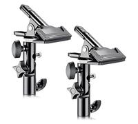Neewer Lot de 2 Pinces Métalliques Puissantes pour Studio Photo, avec Fixation Trépied 5/8", Permettent d’Attacher Le Réflecteur