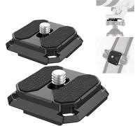 NEEWER Lot de 2 plaques à dégagement Rapide carrées de 38 mm de Type Arca QR pour Appareil Photo Compatible avec Peak Design Capture V3, tête de trépied à Sangle d'épaule Interrupteur Rapide, QPR-5