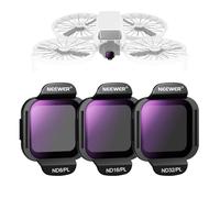 NEEWER Lot de 3 filtres ND/CPL compatibles avec DJI Flip Drone, ND8/PL ND16/PL ND32/PL, Accessoires Drone, Filtre ND polariseur à densité Neutre en Verre Optique HD Multicouche, FL-N37