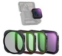 NEEWER Lot de 4 filtres ND compatibles avec Insta 360 Ace Pro&Insta360 Ace Pro 2,CPL réglable+UV+Diffusion noire 1/4+ND16, Kit d'accessoires pour objectif caméra d'action en verre optique HD, FL-C29
