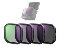 NEEWER Lot de 4 filtres polarisants ND compatibles avec Insta360 Ace Pro 2, PL/ND8/ND16/ND32 Kit de filtres polarisants à densité neutre et polarisant Accessoires pour caméra d'action à clipser,FL-A95