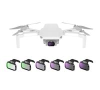 NEEWER Packs de 6 Filtres ND Compatible avec DJI Mini 4K/2/Mavic/SE/2 SE, pour Objectif de Drone,Filtre UV CPL à Densité Neutre ND4/ND8/ND16/ND32,Verre HD Multicouches,Compatible avec Cardan,FL-B31