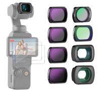 NEEWER Lot de 6 filtres ND compatibles avec DJI Osmo Pocket 3, ND16 ND32 ND64 ND256 CPL Filtre à Diffusion Noire 1/4 avec Objectif Grand Angle 0,75x, Objectif Macro 2X et Protecteur d'écran, FL-B17
