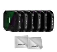 NEEWER Lot de 6 filtres ND compatibles avec GoPro Hero 13, 12, 11, 10, 9 - Noir - Filtre polarisant CPL (ND8/ND16/ND32/ND64/ND1000) - avec 2 Chiffons de Nettoyage
