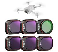 NEEWER Lot de 6 filtres ND&CPL à Clipser compatibles avec DJI Mini 4 Pro, filtres CPL et filtres à densité Neutre ND8 ND16 ND32 ND64 ND128 avec Cadre Ultra Fin en Verre HD Enduit Double Face