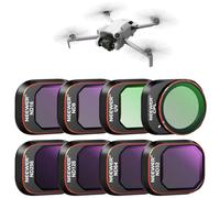 Neewer Lot de 8 filtres ND et CPL compatibles avec DJI Mini 4 Pro, filtres polarisants UV CPL ND8 ND16 ND32 ND64 ND128 ND256 CPL polarisants à densité Neutre pour Drone, Verre Optique HD