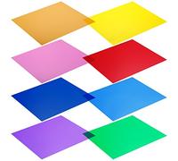 Neewer - Lot de filtres Gel Transparents pour la Correction des Couleurs pour lumière stroboscopique de Studio - 30 x 30 cm - Couleurs Rouge, Jaune, Orange, Vert, Violet, Rose, Bleu Clair, Bleu foncé