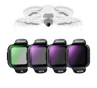 NEEWER Lot de filtres ND compatibles avec DJI Flip Drone, 4 pièces, ND16 ND64 ND256 CPL, Accessoires Drone, Filtre polariseur Circulaire à densité Neutre en Verre Optique HD Multicouche à Pression