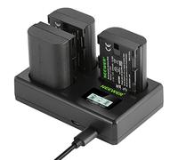 NEEWER LP-E6NH Lot de 3 Batteries de Rechange et Chargeur USB 2250 mAh pour LP-E6NH et Chargeur USB Triple Fente Compatible avec Canon EOS R7 R5 R6 R6 II R, 5DIV, 6DII, 7DII, 80D, 90D