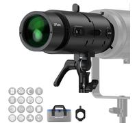 NEEWER LS-300 Spot Optique Snoot pour 300W Bowens Mount LED Vidéo Lumières &16x Gobo 19° lentille de Projection 98% Transmission de Lumière Forme Géométrique pour Photographie Créative & Éclairage