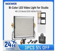Neewer-Lumière vidéo professionnelle Bi-document LED pour studio, éclairage de photographie extérieur, perles prometteuses, U Invite ket, 480