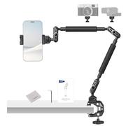 NEEWER Magic Arm Support de caméra,Support de Micro,Bras articulé de 55,9cm,Pince en C,1/4" et 3/8" filetages pour Arri,Microphone,Webcam,caméra d'action,Lampe vidéo,Chiffon de Nettoyage,UA057