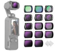 NEEWER Magnetic ND Lot de 14 chiffons de nettoyage, pour filtre gris, compatibles avec DJI Osmo Pocket 3, filtre polarisant CPL ND8/16/32/64/128/256/1000 ND8/PL ND16/PL ND32/PL ND64/PL Black Diffusion