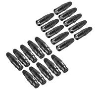 NEEWER Micro Serpent Connecteur de Chargeur à 3 Broches XLR 20pcs Prise Audio de Connecteur Microphone avec Câble de Chargeur 10 Connecteurs Mâles et 10 Femelles, en Alliage de Zinc