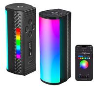 NEEWER Mini Bâton Lumineux LED Magnétique Portatif, Contrôle APP, Stick Eclairage Vidéo RGB Teinte 360°, Batterie 2500mAh, 2500K 8500K Réglable IRC 97, 17 Scènes Lumiere pour Photo Vlog TikTok, TL97C